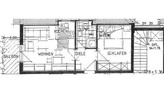 Wohnung kaufen in Bohraer Str. 59, 01936 Königsbrück, Schöne 2-Raum-Wohnung im DG mit Balkon und Stellplatz