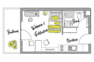 Wohnung mieten in Allersberger Straße 10, 90461 Nürnberg, Untermieter von Oktober bis November
