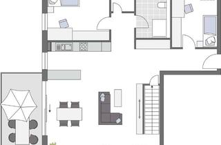 Wohnung kaufen in Untere Bachstraße 22, 70794 Filderstadt, Stilvolle 4,5-Zimmer-Maisonette-Neubauwohnung mit traumhaftem Balkon