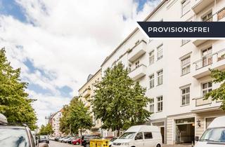Wohnung kaufen in Corinthstraße 53, 10245 Friedrichshain, Vermietete Altbauwohnung mit 5 Zimmern, Balkon & Wannenbad nahe Revaler Straße