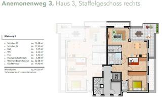 Penthouse kaufen in 49504 Lotte, Neubau Penthousewohnung Lotte Nordend