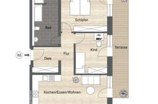 Wohnung kaufen in Untere Hauptstraße 62-64, 68766 Hockenheim, "WOHN DUETT" - Nachhaltiges Wohnen in Hockenheim 3,5 Zimmer Eigentumswohnung - WE 3