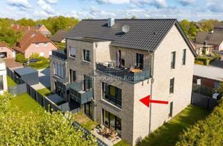 Wohnung kaufen in 26871 Papenburg, Zukunftsorientiert, Luftwärmepumpe! OG-Wohnung mit Fahrstuhl in ruhiger Sackgassenendlage von Papenb