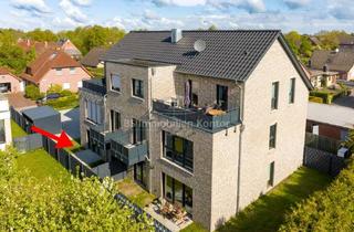 Wohnung kaufen in 26871 Papenburg, Zukunftsorientiert, Luftwärmepumpe! EG Wohnung mit Fahrstuhl (KFW40-Standard) in ruh. Sackgassenendl