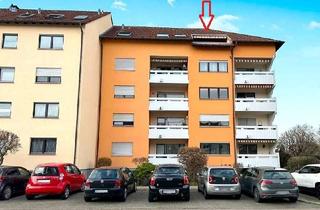 Wohnung kaufen in 68259 Wallstadt, Geräumige Dachgeschoss-Wohnung mit 5 Zimmern, 2 Bädern und Aufzug zzgl. einem Tiefgaragen-Stellplatz