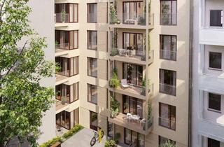 Wohnung kaufen in Kaskelstraße 38, 10317 Lichtenberg (Lichtenberg), KfW-40 NH mit QNG: 3-Zimmer-Wohnung mit 2 Balkonen und großzügiger Wohnküche im Holzhybridneubau
