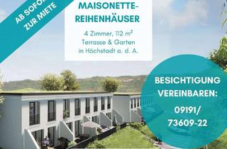 Wohnung mieten in Nicolaihöfe, 91315 Höchstadt, NEUBAU - Exklusive 112m² Maisonette Wohnung im Reihenhaus (mit Gartennutzung ca. 60m²)