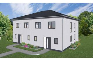 Wohnung mieten in Karl-Marx-Str., 39240 Calbe, moderne Stadtvilla zur Miete - Erstbezug in energieeffiziente Neubau-Doppelhaushälfte