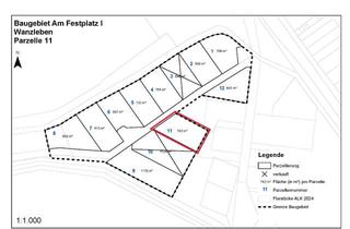 Grundstück zu kaufen in 39164 Wanzleben, Baugrundstück - Parzelle 11 - im neuen Wohngebiet „Am Festplatz I“ in Wanzleben