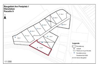 Grundstück zu kaufen in 39164 Wanzleben, Baugrundstück - Parzelle 9 - im neuen Wohngebiet „Am Festplatz I“ in Wanzleben