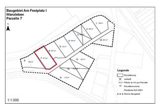 Grundstück zu kaufen in 39164 Wanzleben, Baugrundstück - Parzelle 7 - im neuen Wohngebiet „Am Festplatz I“ in Wanzleben