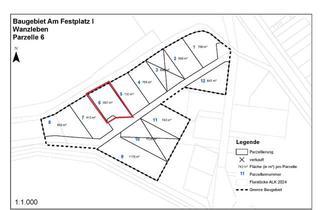 Grundstück zu kaufen in 39164 Wanzleben, Baugrundstück - Parzelle 6 - im neuen Wohngebiet „Am Festplatz I“ in Wanzleben