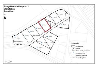 Grundstück zu kaufen in 39164 Wanzleben, Baugrundstück - Parzelle 4 - im neuen Wohngebiet „Am Festplatz I“ in Wanzleben