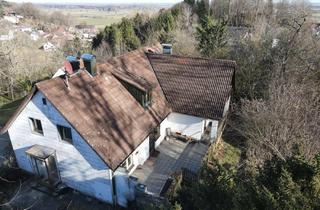 Haus kaufen in 86830 Schwabmünchen, Renovierungsbedürftiges Ein- bis Zweifamilienhaus in idyllischer Sackgasse (Hanglage) in Schwabegg