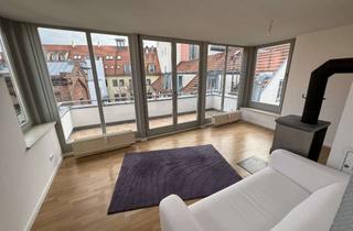 Wohnung mieten in Marktstr. 34b, 99084 Altstadt, Charmante Dachgeschosswohnung mit zwei Zimmern sowie Terasse und Einbauküche in Erfurt
