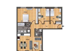 Wohnung mieten in 75172 Südweststadt, Moderne 4-Zimmer-Wohnung für die Familie!