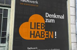 Gewerbeimmobilie mieten in Steinweg 20, 06484 Quedlinburg, Einzeldenkmal sucht Liebhaber!