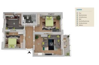 Wohnung mieten in 63500 Seligenstadt, +++Erdgeschoss++++Lichtdurchflutete 3 Zi.-Wohnung+++Balkon u. Stellplatz+++ In Sel.-Frhsn.+++