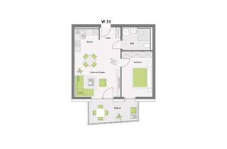 Wohnung kaufen in Denkendorferstraße, 73257 Köngen, Betreutes Wohnen | 2-Zimmerwohnung im 2. Obergeschoss