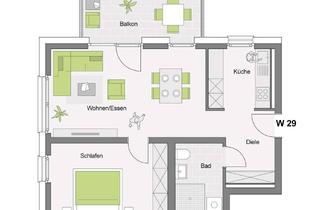 Wohnung kaufen in Denkendorferstraße, 73257 Köngen, Betreutes Wohnen | 2-Zimmerwohnung im 2. Obergeschoss