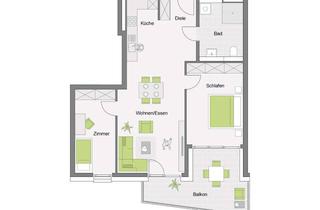 Wohnung kaufen in Denkendorferstraße, 73257 Köngen, Betreutes Wohnen | 3-Zimmerwohnung 1. Obergeschoss
