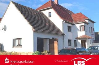 Haus kaufen in 04749 Ostrau, DHH mit 2 Garagen, Nebengebäude und großem Gartenareal