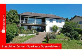 Einfamilienhaus kaufen in 64720 Michelstadt, Sonnenlage pur, Ausblick auf Michelstadt inklusive. Einfamilienhaus mit Doppelgarage