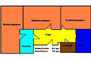 Wohnung mieten in 06526 Sangerhausen, 3 Raum-Dachgeschosswohnung in der Hüttenstraße zu vermieten