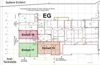 Büro zu mieten in Schultheiß-Kollei-Straße 25, 55411 Bingen am Rhein, Vorankündigung: (EINHEIT 17) Neu sanierte (KFW 55), barrierefreie Büro- und Lagerflächen