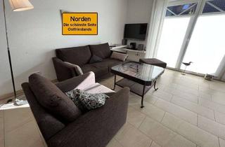 Wohnung kaufen in 26506 Norden, Attraktive EG-Wohnung mit teilüberdachter Terrasse in bester Lage von Norden in Richtung Norddeich!