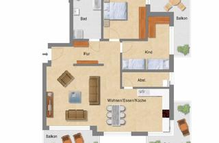 Wohnung mieten in Hohenloher Str. 78, 74243 Langenbrettach, Geschmackvolle 3,5-Raum-Wohnung mit 3 Balkonen und Luxus EBK in Langenbeutingen