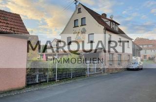 Haus kaufen in 97797 Wartmannsroth, Eigenheim für die Familie, mit großer Scheune und gepflegtem Miethaus