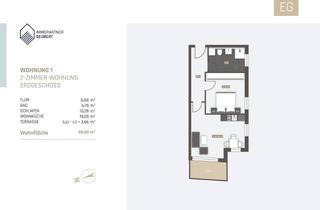 Wohnung kaufen in 94327 Bogen, Neuwertige 2 Zimmer EG Wohnung nahe Marktplatz!