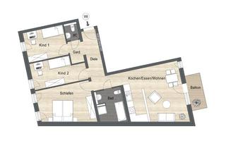 Wohnung kaufen in Untere Hauptstraße 62-64, 68766 Hockenheim, "WOHN DUETT" - Nachhaltiges Wohnen in Hockenheim - 4,5 Zimmer Eigentumswohnung - WE 8
