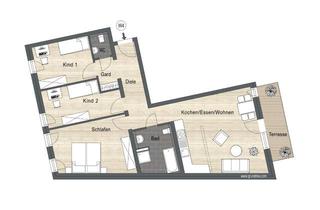 Wohnung kaufen in Untere Hauptstraße 62-64, 68766 Hockenheim, "WOHN DUETT" - Nachhaltiges Wohnen in Hockenheim - 4,5 Zimmer Eigentumswohnung - WE 4