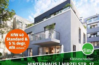 Wohnung kaufen in Hirzelstraße 17a, 04229 Kleinzschocher, KfW-40-Neubau: Sonniges DG-Appartement im Hinterhaus mit Süd-Dachterrasse, Tageslichtbad, HWR u.v.m.