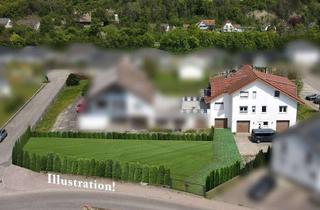 Haus kaufen in 74927 Eschelbronn, 766m² großes Grundstück in Süd-West-Lage mit 2-Familienhaus mit großen Terrassen, Garten & Garagen