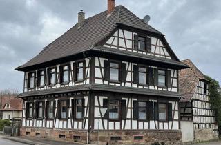 Haus kaufen in Hanauer Straße 36, 77866 Rheinau, Außergewöhnliches, denkmalgeschütztes Anwesen in Rheinau-Diersheim