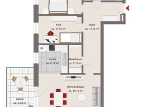 Wohnung kaufen in 84489 Burghausen, Neubau 3-Zimmer-Wohnung in Burghausen