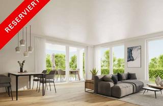 Wohnung kaufen in 70469 Feuerbach, RESERVIERT! - Moderne Erdgeschosswohnung mit 4,5 Zimmer mit Garten