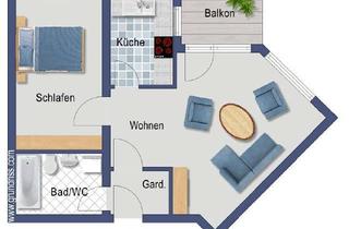 Wohnung kaufen in Schießrainweg 12, 71263 Weil der Stadt, Renovierungsbedürftige 2-Zimmerwohnung in zentraler Lage zum sofortigen Bezug.
