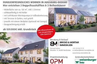 Doppelhaushälfte kaufen in 86420 Diedorf, Diedorf - KfW Effizienzhaus 40 FAMILIENFREUNDLICHES WOHNEN Reiheneckhaus mit 126m² und SW-Terrasse