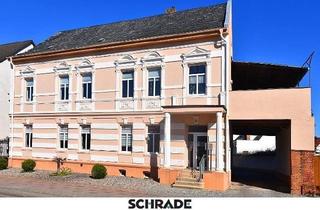Haus kaufen in 39606 Osterburg, Osterburg - Vollvermietetes Wohn-und Geschäftshaus mit Werkstatt und Garagen