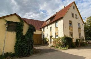 Haus kaufen in 97990 Weikersheim, Weikersheim - Schönes Ein-Zweifamilienhaus mit Nebengebäuden in einem Teilort von Weikersheim