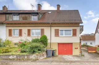 Doppelhaushälfte kaufen in 75196 Remchingen-Nöttingen, Remchingen-Nöttingen - Doppelhaushälfte mit Scheune und Garten