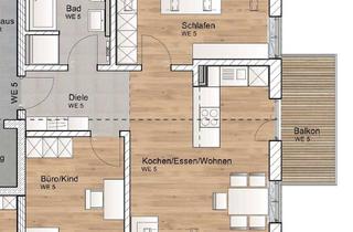 Wohnung kaufen in Römerstraße, 85232 Bergkirchen, 3 Zimmer Dachgeschosswohnung mit Südbalkon