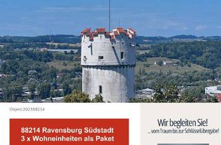 Anlageobjekt in 88214 Ravensburg, "Vielfältige Möglichkeiten" 3 Wohnungen in Ravensburg- Gesamtpaket oder Einezelverkauf !