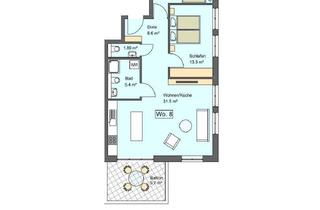 Wohnung kaufen in Höflestraße, 72669 Unterensingen, 3-Zimmer Obergeschoss Neubauwohnung in Unterensingen