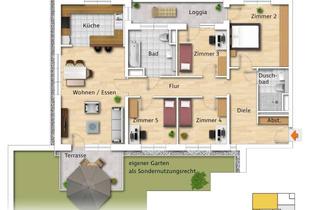 Wohnung kaufen in Akazienweg, 51381 Bergisch Neukirchen, 4-Zimmer-Wohnung mit Garten