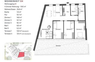 Wohnung mieten in 12207 Lichterfelde, 4 Zimmer mit Terrasse und Garten in Lichterfelde Behinderten-/Rollstuhl gerecht/Barrierefreie